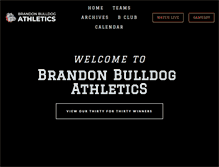 Tablet Screenshot of brandonbulldogathletics.com